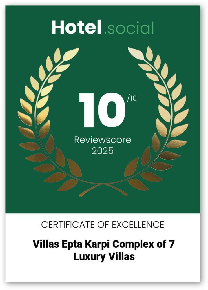 Villas Epta Karpi Complex Of 7 Luxury Villas Skriperon Esterno foto